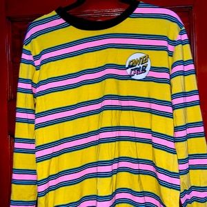 Long sleeve Santa Cruz striped shirt